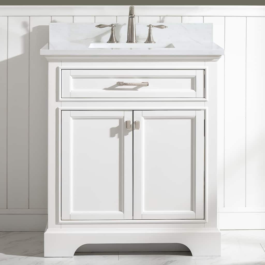 Milano 30" Single Vanity in White