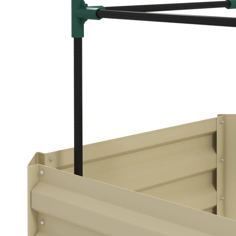 Outsunny Galvanized Raised Garden Bed