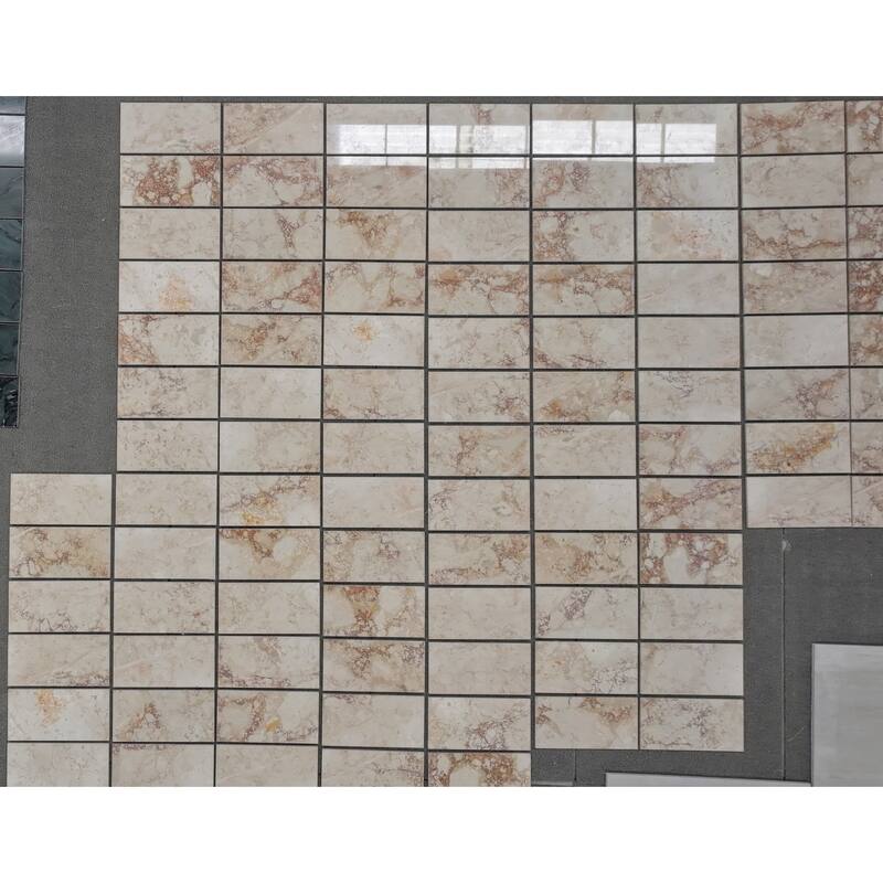 12*24 pink natural marble, natural stone, genuine marble, real marble, for wall and floor, polished marble tile, 1 box 4 pcs