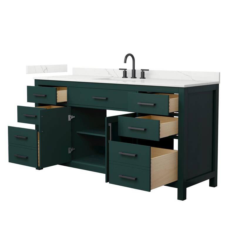 Wyndham Collection WCG2424-66S-QTZ-US3MXX Beckett 66" Free Standing