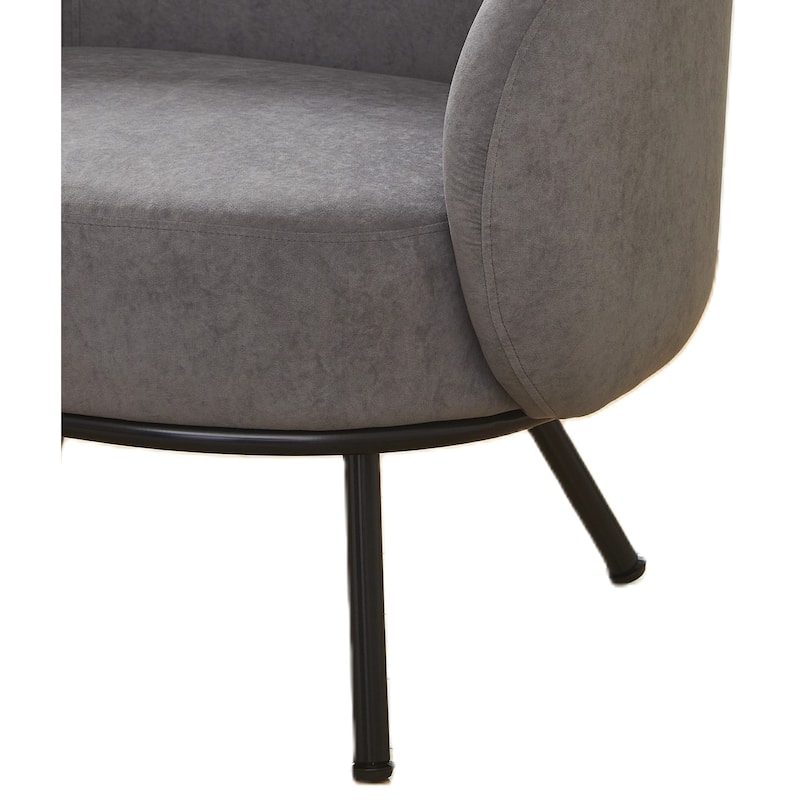 Mid Century Barrel Back Indoor Accent Chair