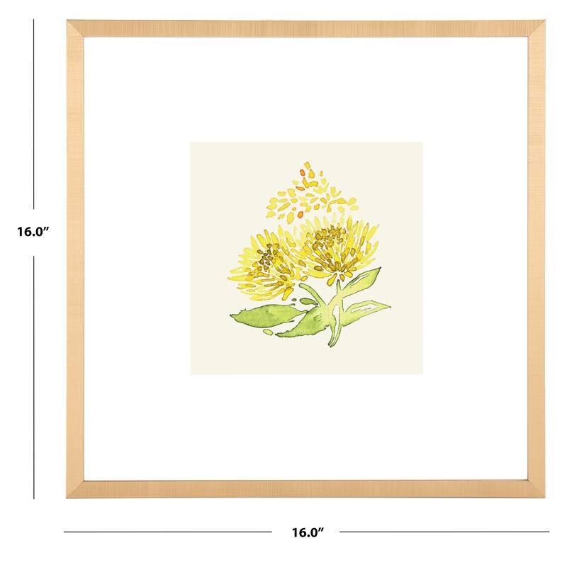 SAFAVIEH Tonna Summer Wishes 16-inch Square Framed Wall Art