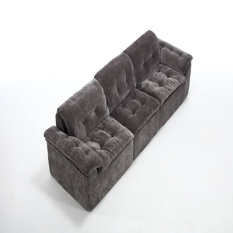 Modular Convertible Cushioned Sleeper Sofa Set