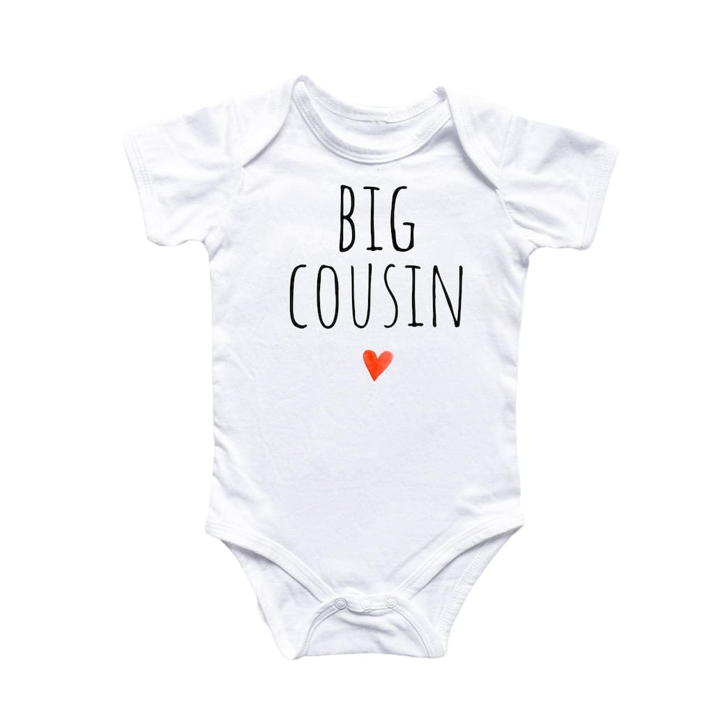 Big Cousin - Baby Boy Girl Clothes Infant Bodysuit Funny Cute Newborn