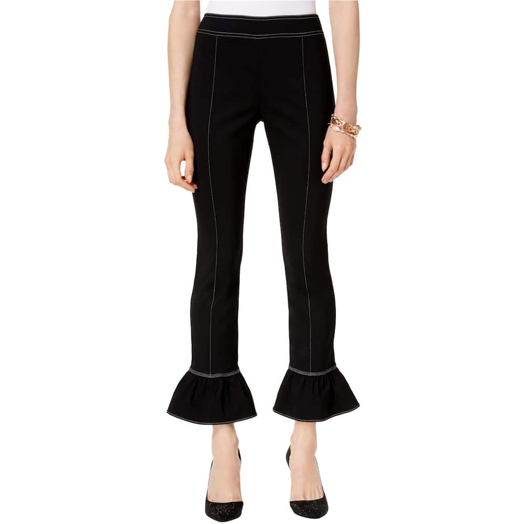 I.N.C Womens Bell-Hem Casual Trouser Pants