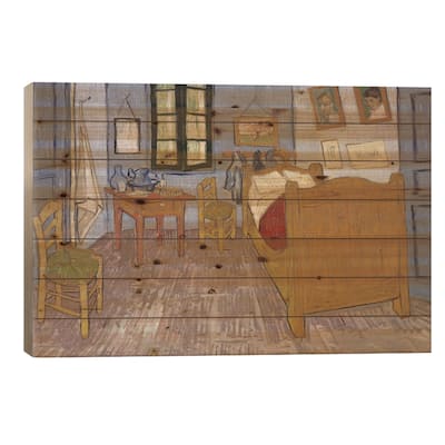 Bedroom In Arles, Third Version, September 1889 (Musee d'Orsay) Print On Wood by Vincent van Gogh - Multi-Color