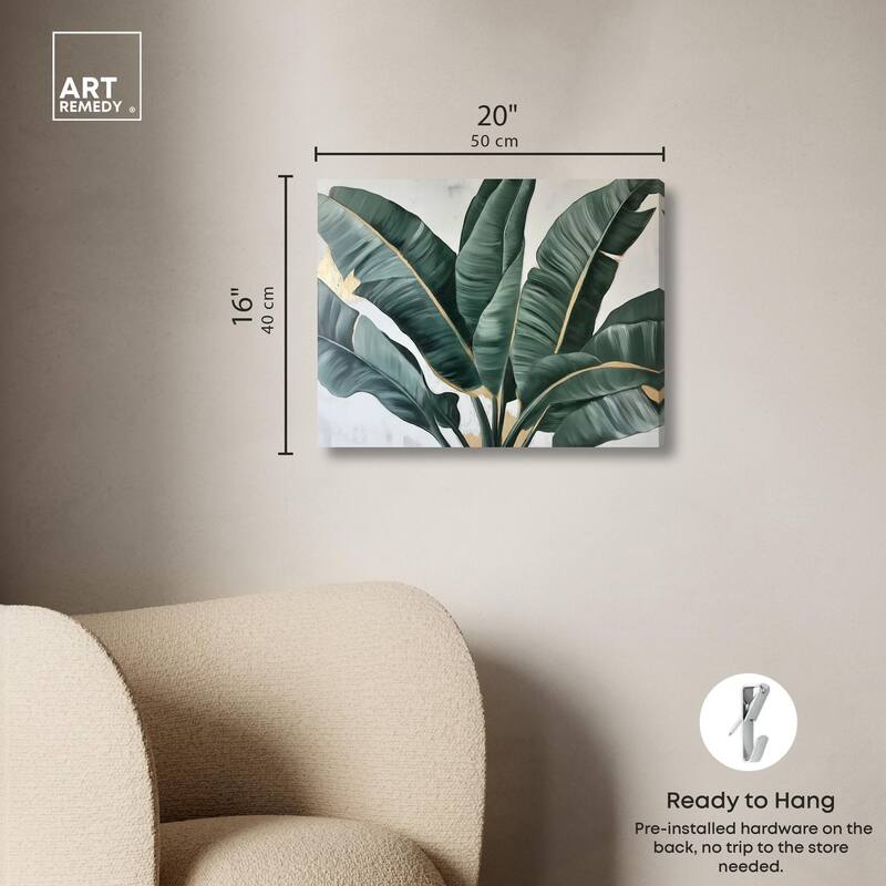 Jungle Jewel Jade II Canvas by Art Remedy, Gallery Wrapped