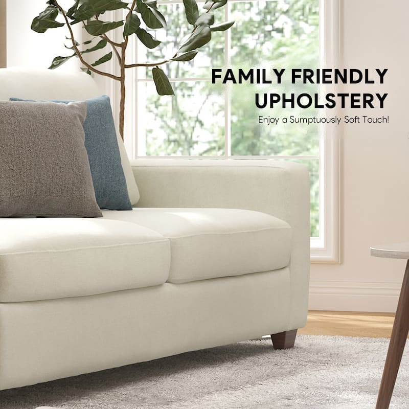 CO-Z 86.6" Upholstered Sofa Couch for Living Room 3-Seater Sofa