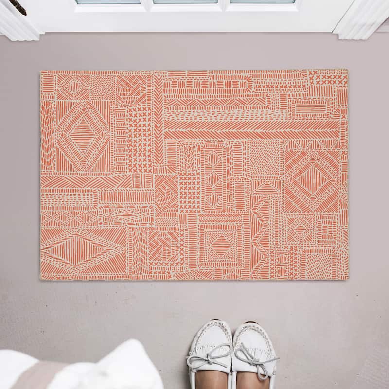 Cayden Machine Washable Geometic Area Rug