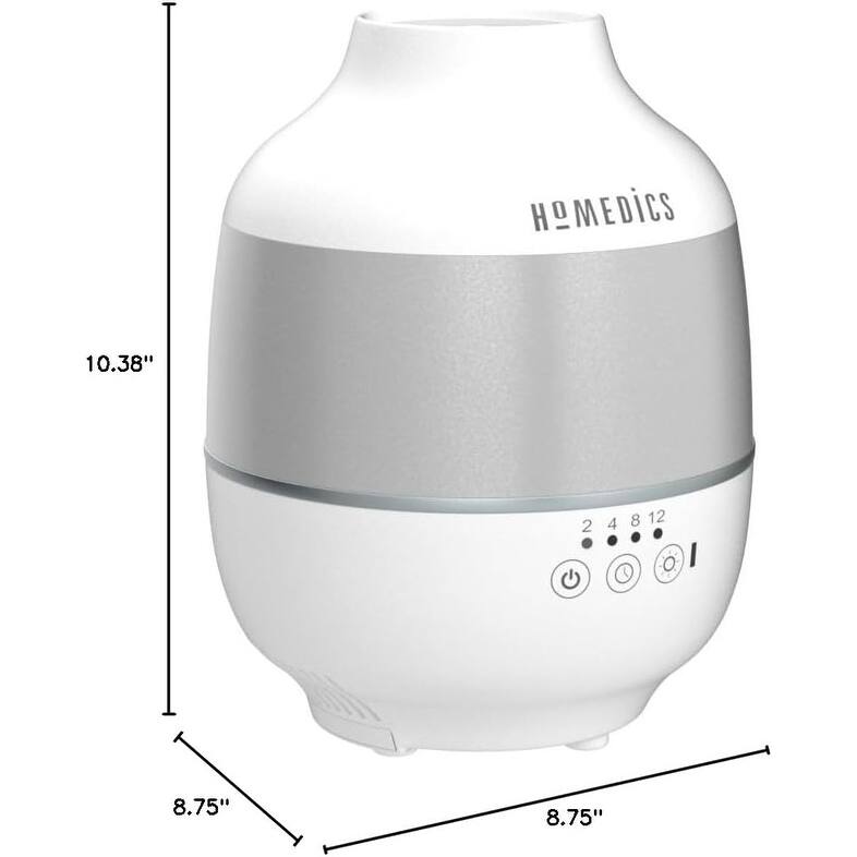 Homedics TotalComfort UHE‑CM18 Cool Mist Humidifier | 0.5 gal Top‑Fill Tank | 2 Mist Speeds | Night‑Light