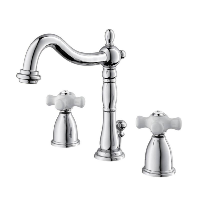 Kingston Brass Traditional 8 in. Widespread Bathroom Faucet - Polished Chrome