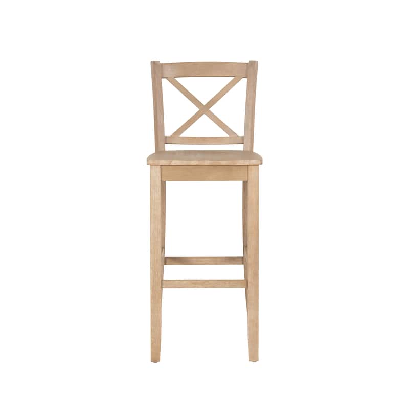 Copper Grove Frunza Wooden 30-inch X-back Bar Stool