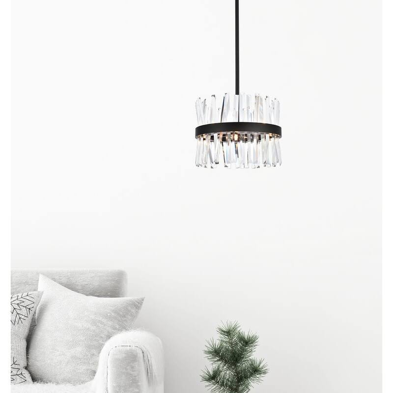 Elegant Lighting 6200D16 Serephina 8 Light 16" Wide Crystal Pendant