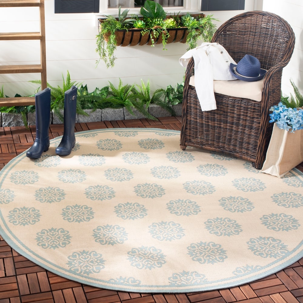 SAFAVIEH Beach House Indoor/ Outdoor Waterproof Patio Backyard Rug