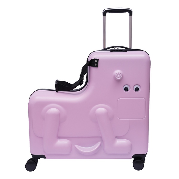 24 Portable Children s Travel Trolley Case Kids Luggage Pink