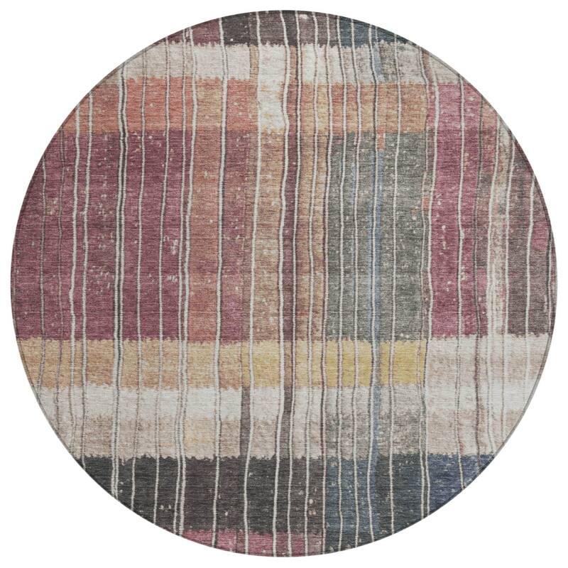 HomeRoots Striped Transitional Rectangle Outdoor Rug