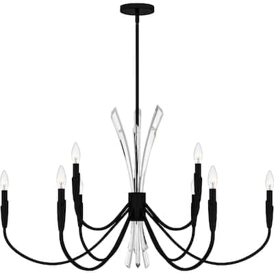 Cecily 9-Light Matte Black Chandelier