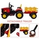 preview thumbnail 4 of 25, Kids Ride on Tractor with Detachable Trailer and Remote Control