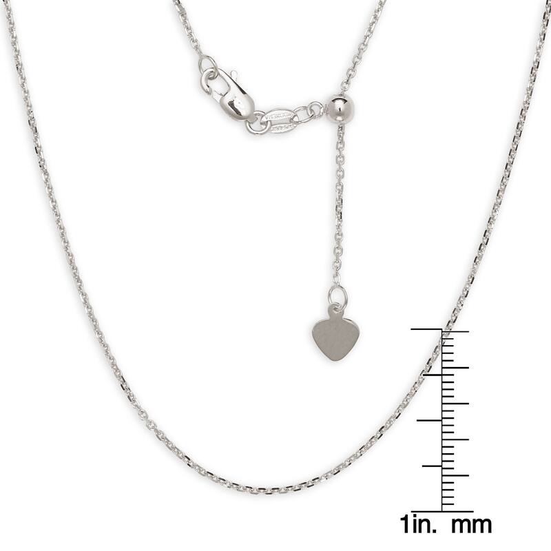 10k Gold Polished Adjustable Cable Chain