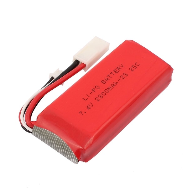 DC 7.4V 2800mAh Red Recycle Charging Lithium Battery Pack for Aerial Photography