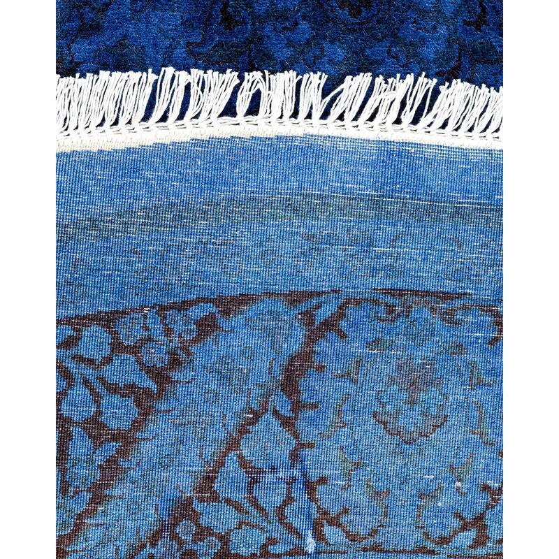 Fine Vibrance, One-of-a-Kind Hand-Knotted Area Rug - Purple, 6' 1" x 6' 1" - 6' 1" x 6' 1"