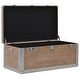 preview thumbnail 9 of 8, vidaXL Storage Box Solid Fir Wood 35.8"x20.5"x15.7" Brown