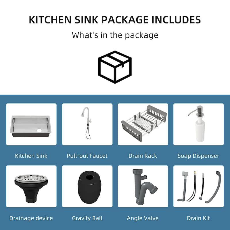 Stainless Steel Single Bowl Drop in Kitchen Sink