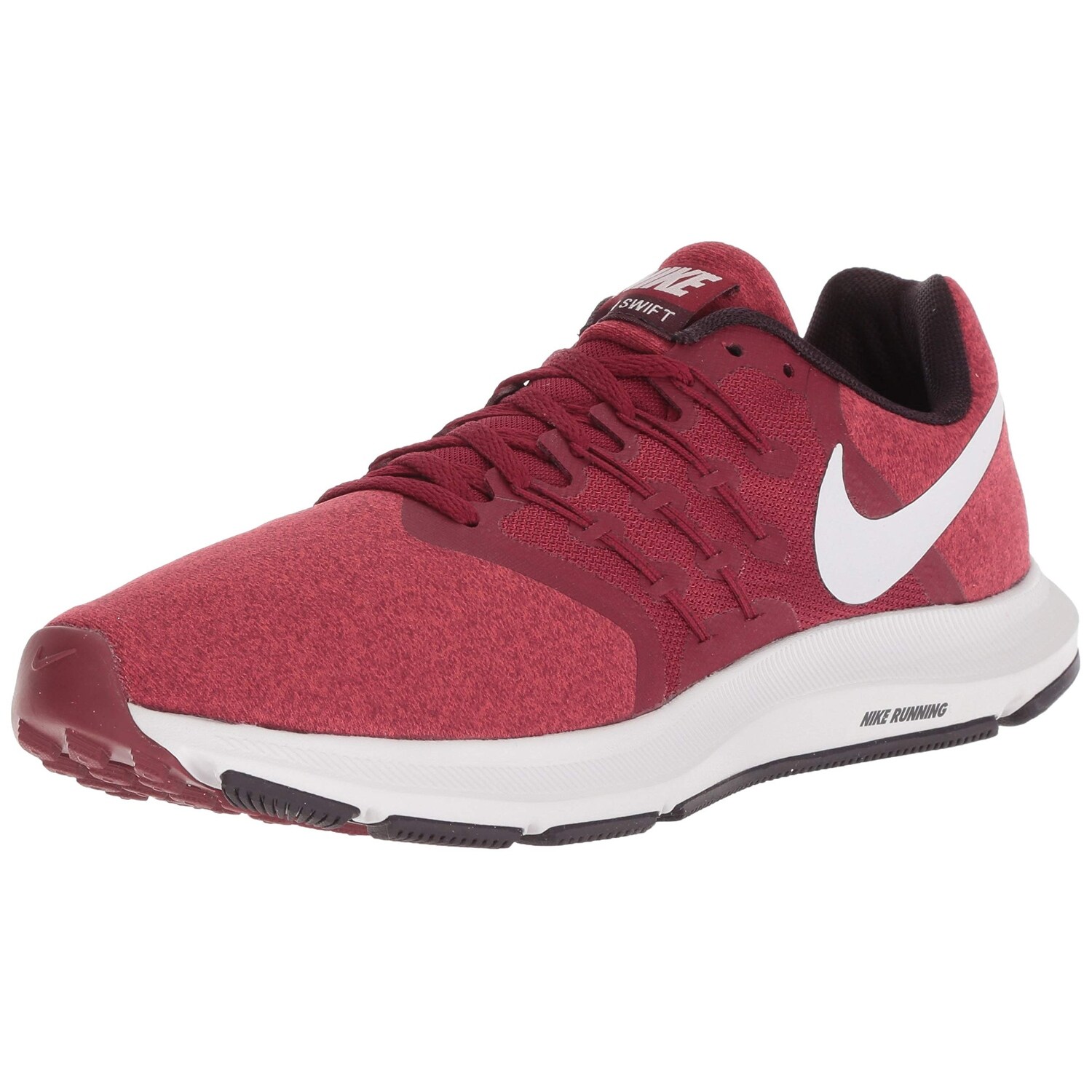 burgundy nike running shoes