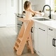 preview thumbnail 15 of 24, Kids Step Stool for Ages 3+ by Comfy Cubs Natural Wood
