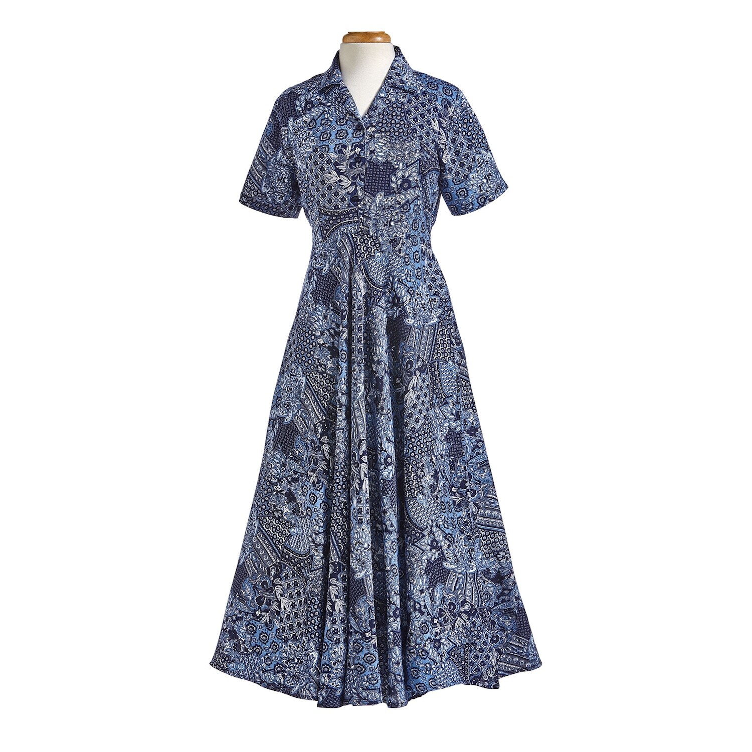 Shop Catalog Classics Women S 1930s Vintage Style Dress Blue