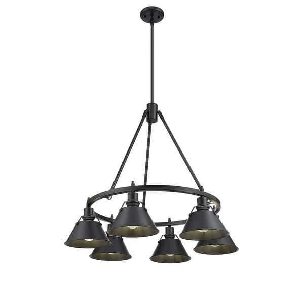 slide 1 of 1, Orwell 6-Light Chandelier in Matte Black