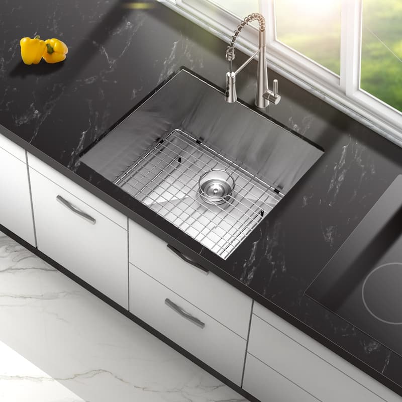 25" Undermount Kitchen Sink Deep Single Bowl Sink Stainless Steel - 25" x 22"