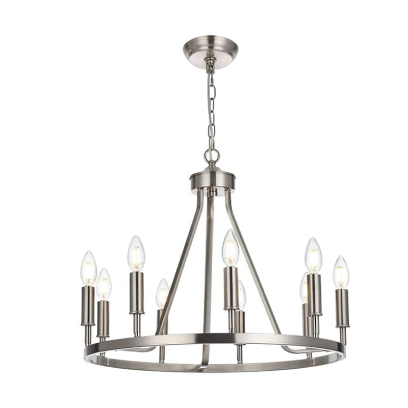 9-Light Modern Farmhouse Chandelier