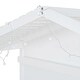 preview thumbnail 33 of 34, Twin Size House Bed with Shelves, Window, and Sparkling Light Strip on Roof, Space-Saving Design for Kids' Rooms, Grey