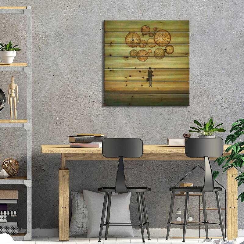 Waiting for Time to Fly Print On Wood by Duy Huynh - Multi-Color