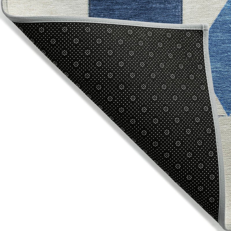 Machine Washable Indoor/Outdoor Casual Contemporary Chantille Rug