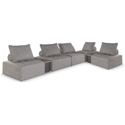 Signature Design by Ashley Bree Zee Gray 7-Piece Outdoor Modular Seating - 130" W x 130" D x 34.5" H