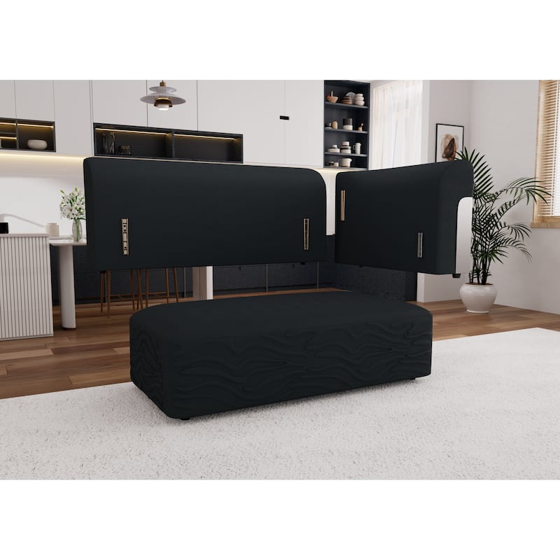 179.5″ Fabric 6-Seater Cloud Sofa with Deep Seats & Pillows