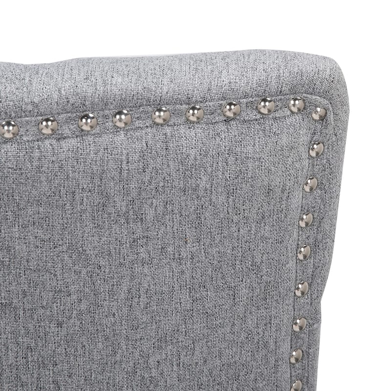 Grandview Tufted Upholstered Linen Fabric Dining Chair
