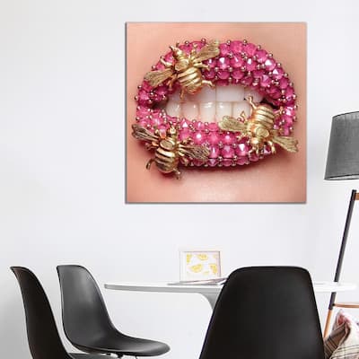 iCanvas "Bumble Bees" by Vlada Haggerty Canvas Print