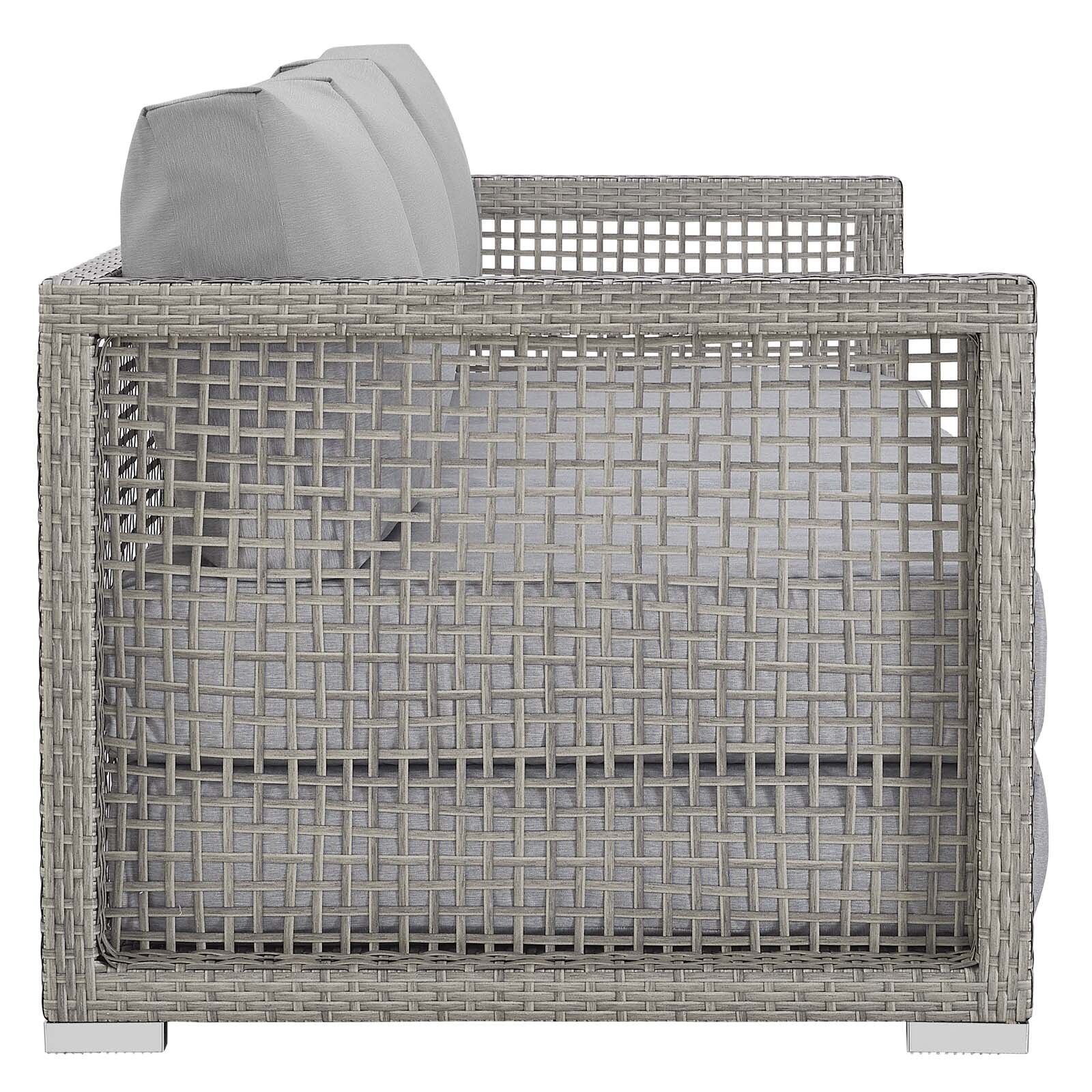 Aura outdoor patio shop wicker rattan sofa