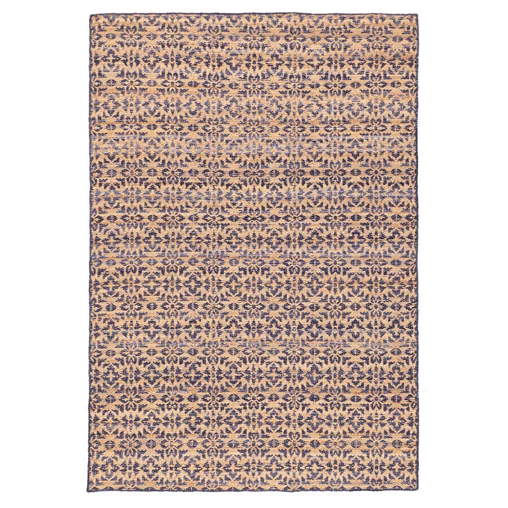 ECARPETGALLERY Flat-Weave Palas Denizli Tan Jute Kilim - 5'2 x 7'5