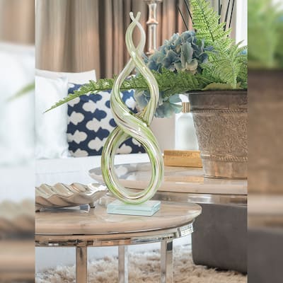 Intertwined Handcrafted Art Glass Sculpture