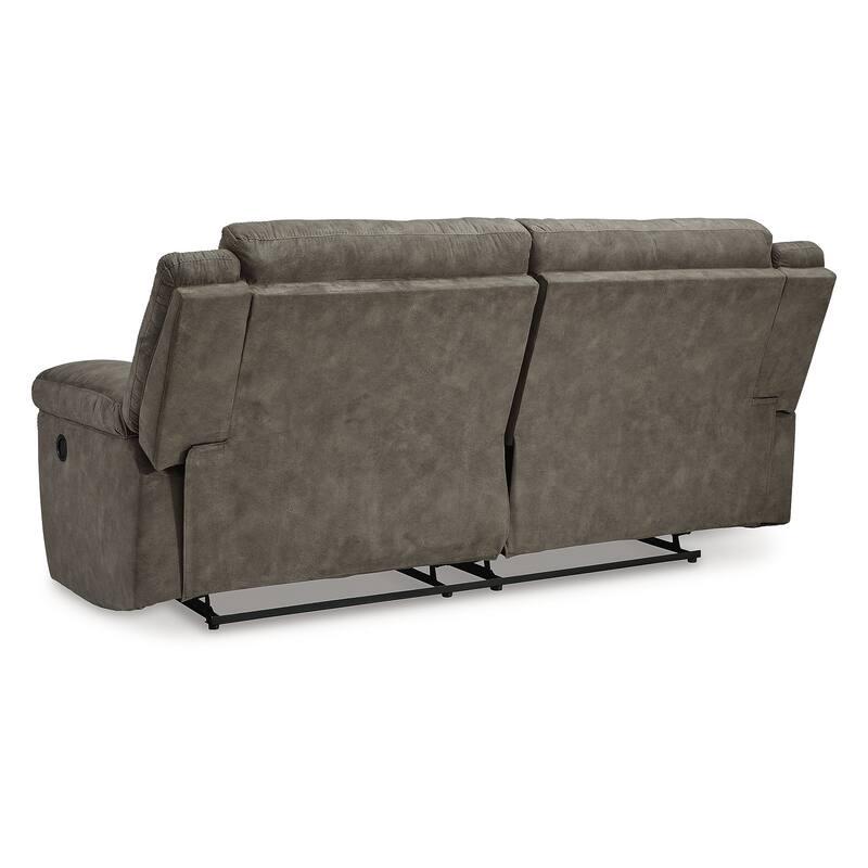 Signature Design by Ashley Laresview Gray Reclining Sofa - 92" W x 42" D x 43" H