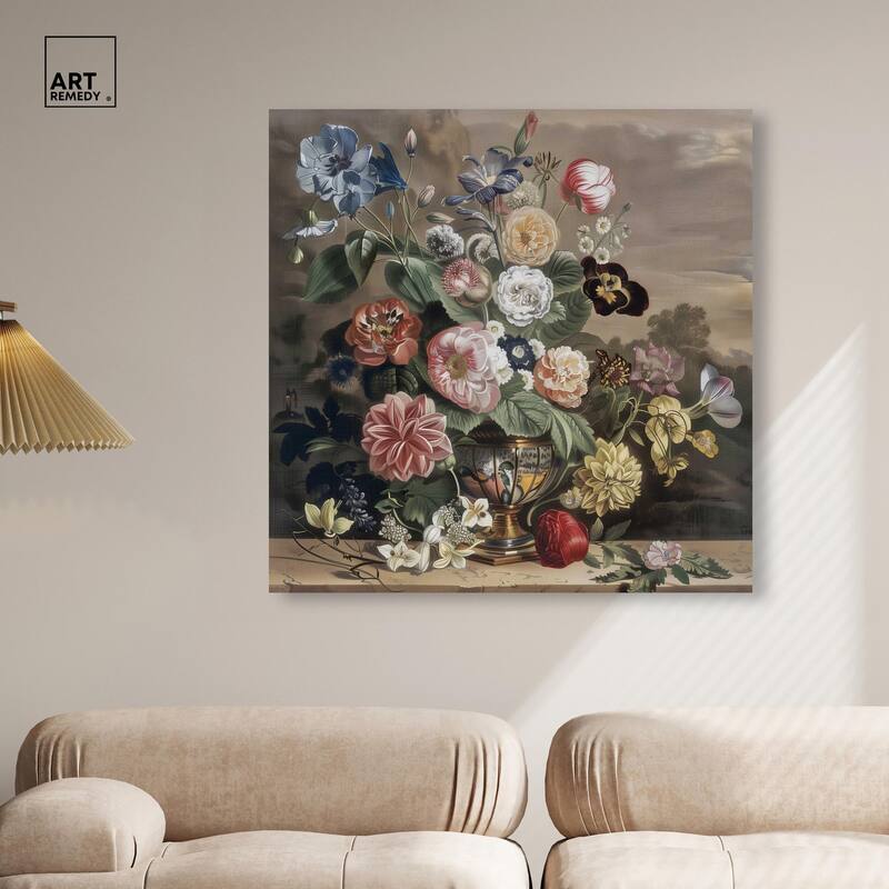 Classical Dream Vase II Canvas by Art Remedy, Gallery Wrapped