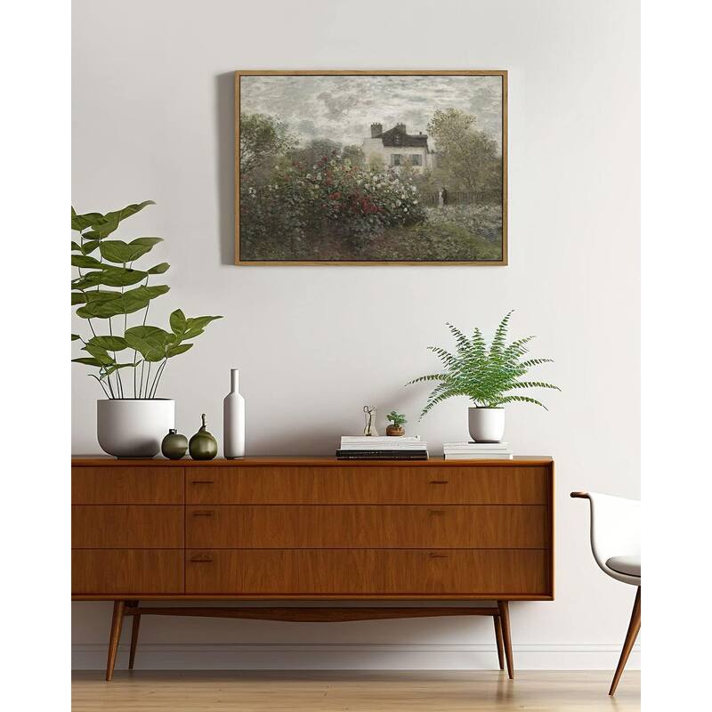 Garden in Argenteuil by Monet Paintings Prints Wall Art