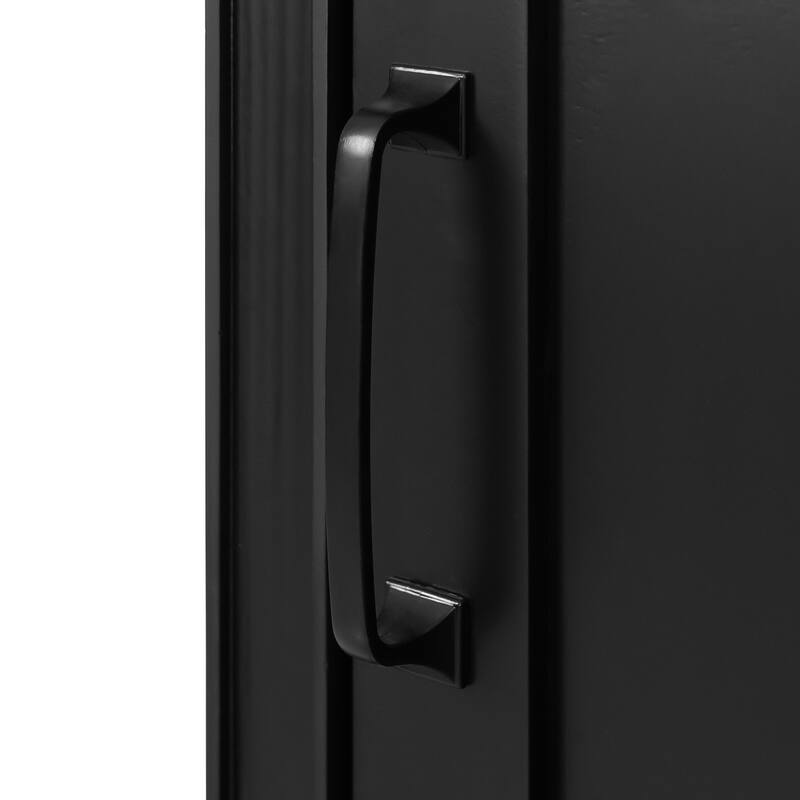 20 Inch Black Bathroom Vanity Ceramic Sink Soft Close Door U Shaped Shelf Small Bathrooms
