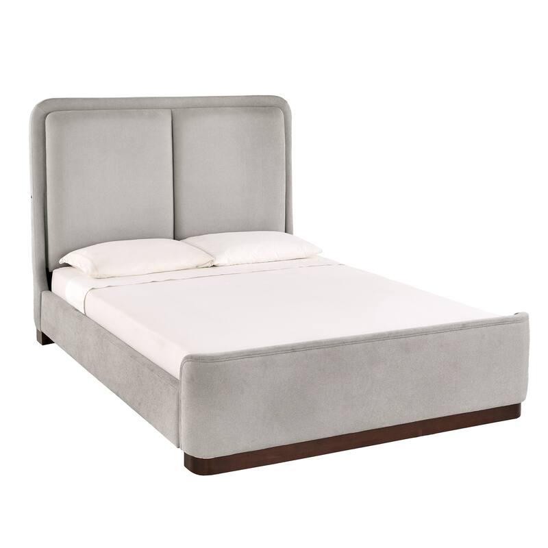 Noe Fabric Upholstered LED Platform Bed by iNSPIRE Q Modern