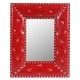 preview thumbnail 20 of 35, Rectangle Rivet Decorative Wall Hanging Mirror