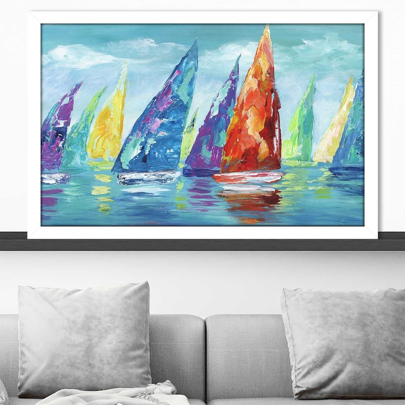 "Fine Day Sailing II (Horizontal)" by Nan Print on Acrylic